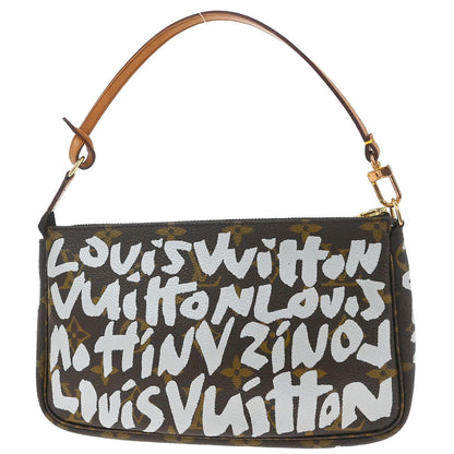 Louis Vuitton White Graffiti Pochette Accessoires Handbag M92192