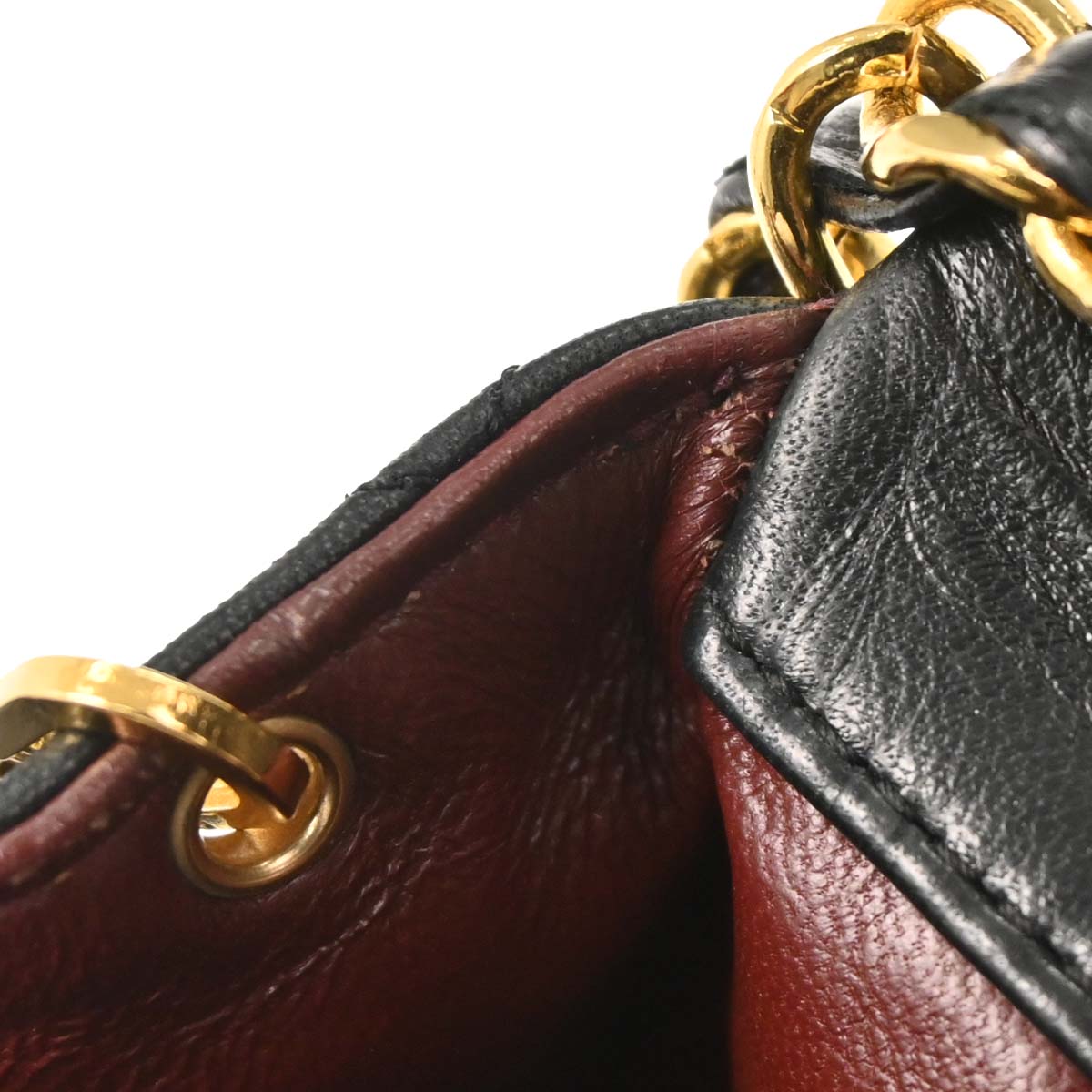 Chanel 1989-1991 Black Lambskin Turnlock Small Full Flap Shoulder Bag