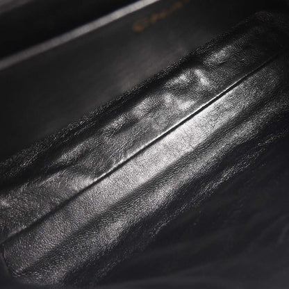 Chanel 1996-1997 Black Lambskin Kelly Top Handle Handbag