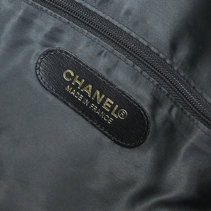 Chanel 1994-1996 Black Caviar Skin 2way Shoulder Duffle Bag