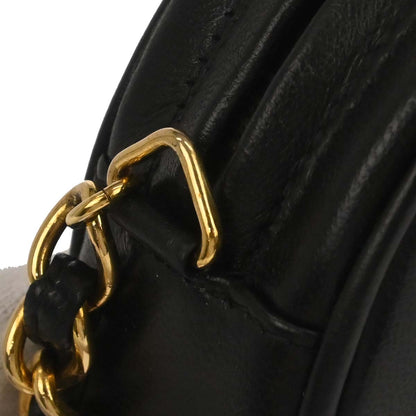 Chanel 1989-1991 Black Lambskin Fringe Shoulder Bag