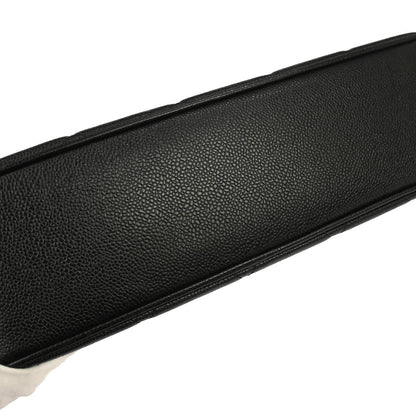 Chanel 1994-1996 Black Caviar Skin Tote Chain Handbag