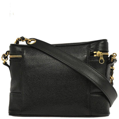Chanel Black Caviar Skin Triple CC Shoulder Bag