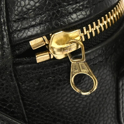 Chanel Black Caviar Skin Triple CC Shoulder Bag