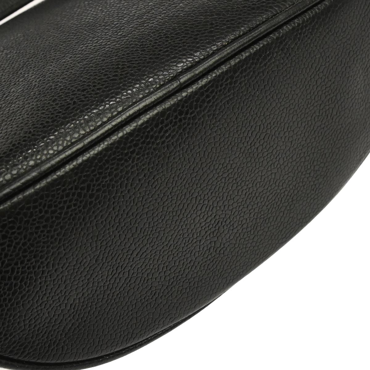 Chanel Black Caviar Skin Triple CC Shoulder Bag