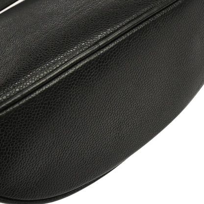 Chanel Black Caviar Skin Triple CC Shoulder Bag