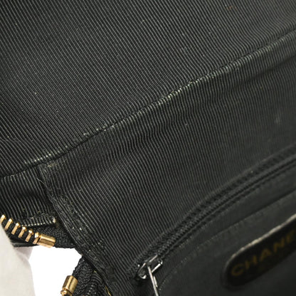 Chanel Black Caviar Skin Triple CC Shoulder Bag