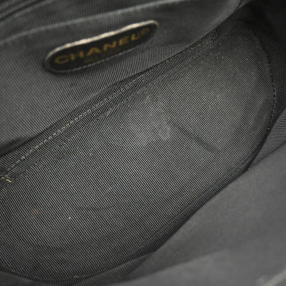 Chanel Black Caviar Skin Triple CC Shoulder Bag