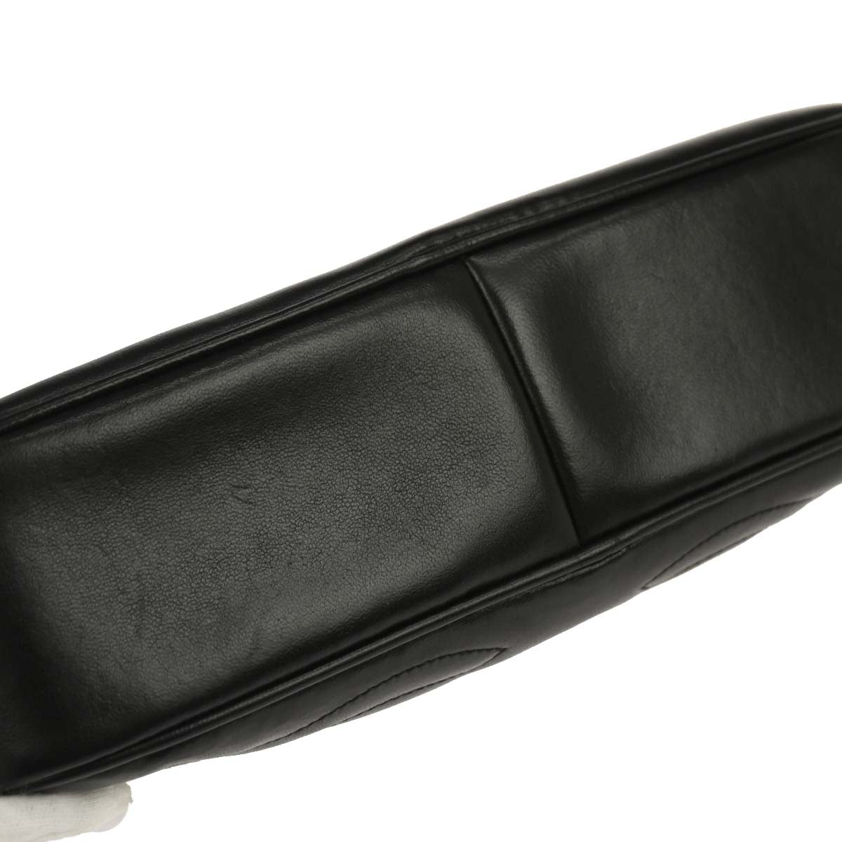 Chanel Black Lambskin Triple CC Camera Bag Small