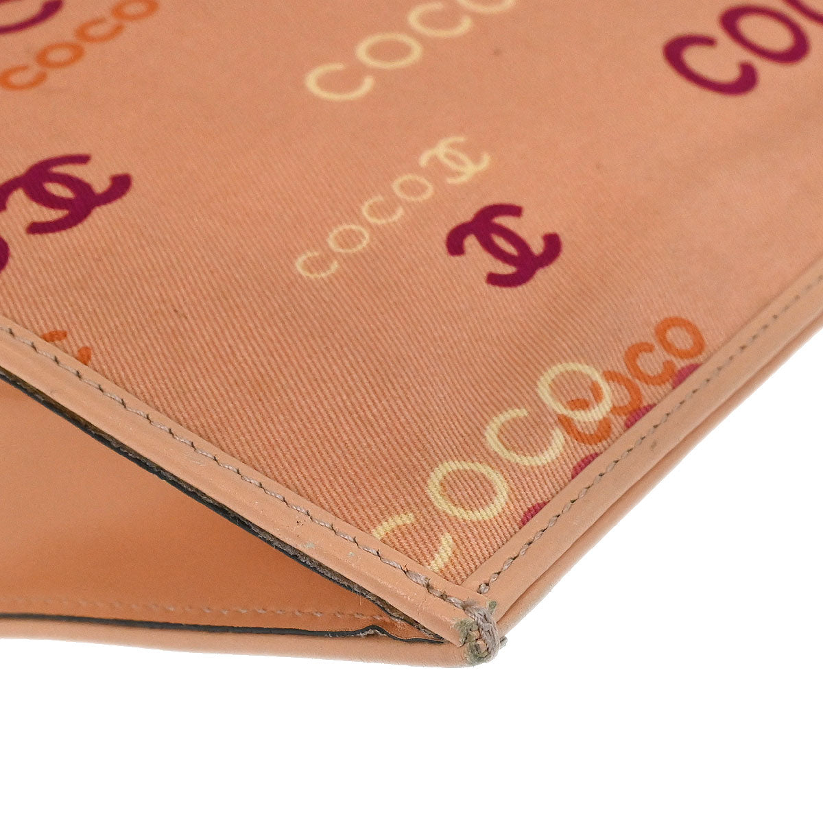 Chanel 2002-2003 Pink Canvas COCO Tote Handbag