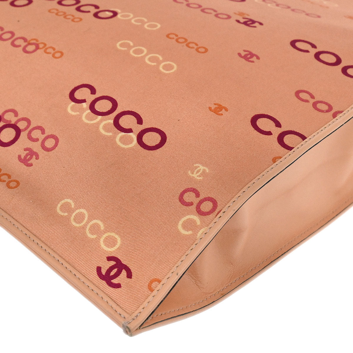 Chanel 2002-2003 Pink Canvas COCO Tote Handbag