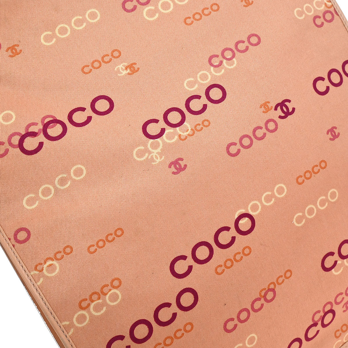 Chanel 2002-2003 Pink Canvas COCO Tote Handbag
