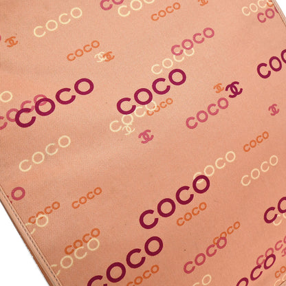 Chanel 2002-2003 Pink Canvas COCO Tote Handbag
