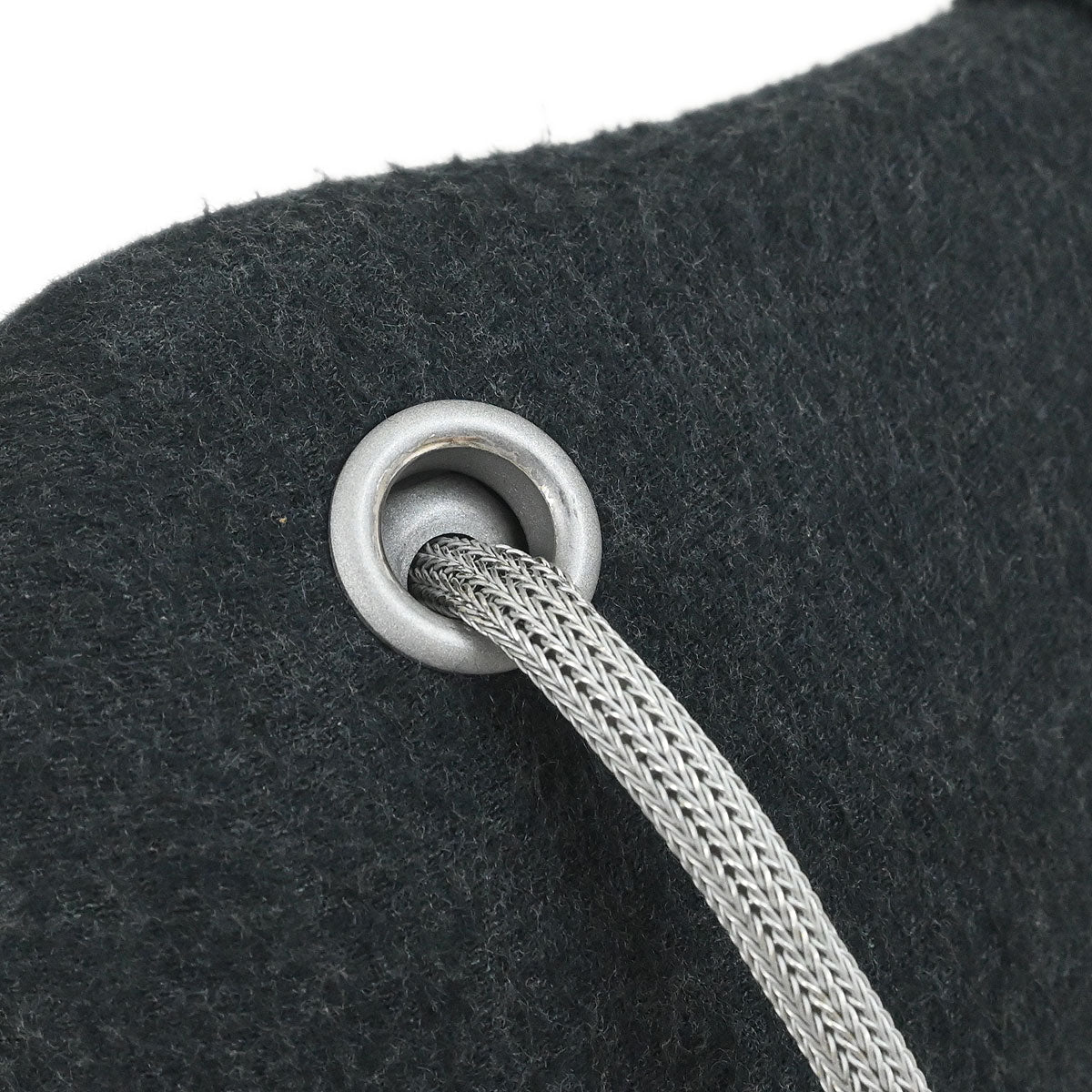 Chanel 1997-1999 Gray Felt Hip Bag Shoulder Bag