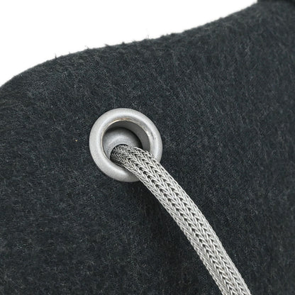 Chanel 1997-1999 Gray Felt Hip Bag Shoulder Bag