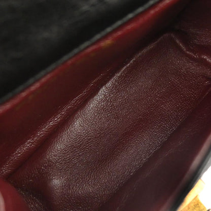 Chanel 2008-2009 Black Calfskin Mademoiselle Lock Double Sided Flap Shoulder Bag