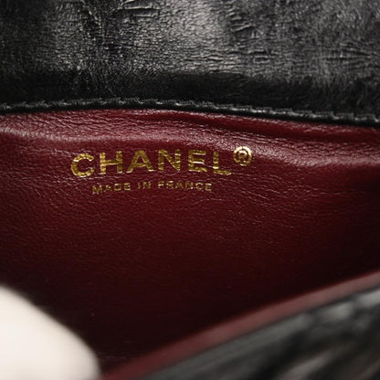 Chanel 2008-2009 Black Calfskin Mademoiselle Lock Double Sided Flap Shoulder Bag