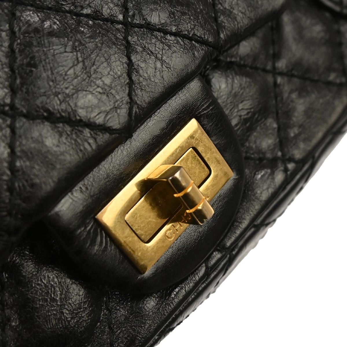 Chanel 2008-2009 Black Calfskin Mademoiselle Lock Double Sided Flap Shoulder Bag