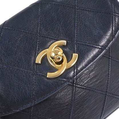 Chanel Navy Lambskin Bicolore Bum Belt Waist Bag #85/34