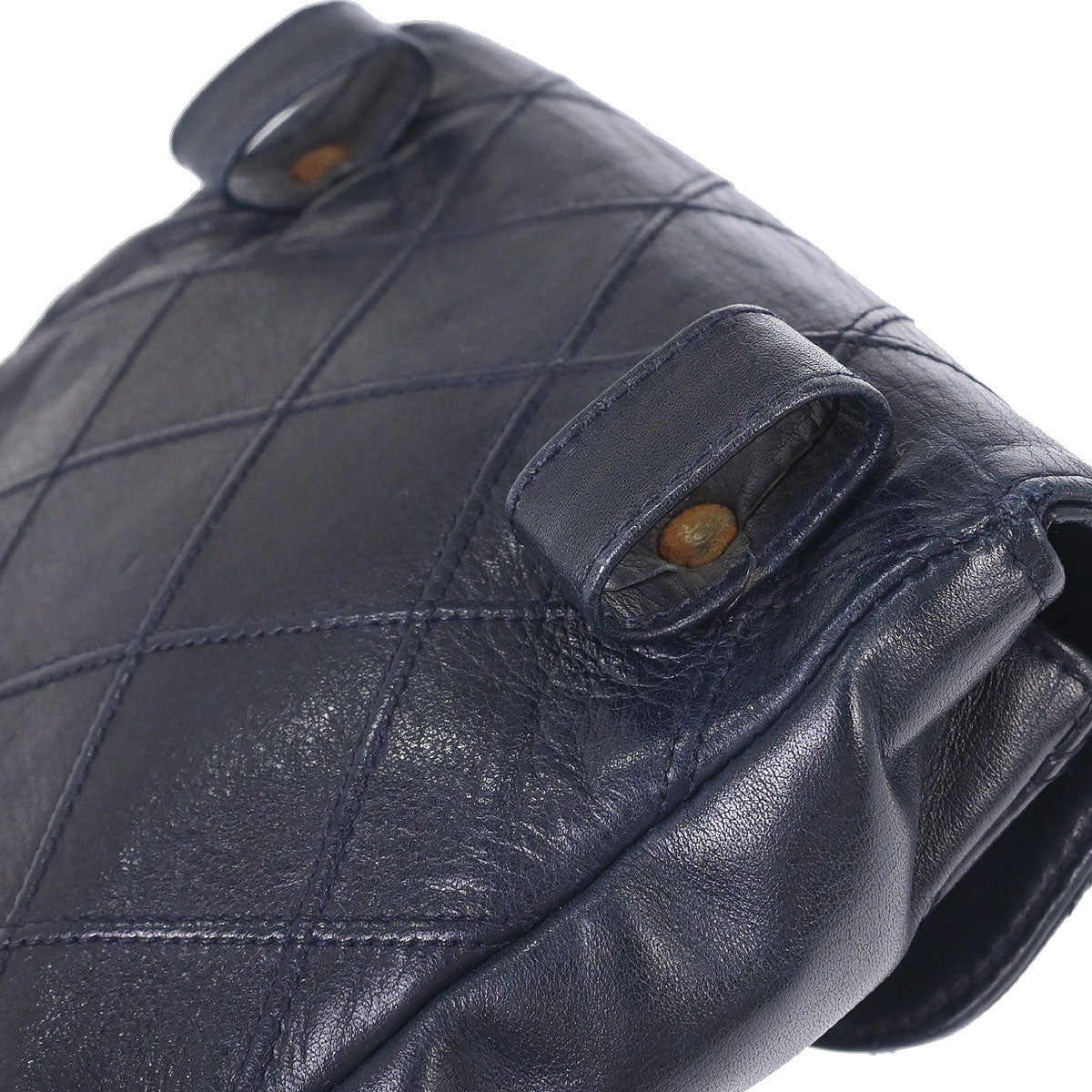 Chanel Navy Lambskin Bicolore Bum Belt Waist Bag #85/34