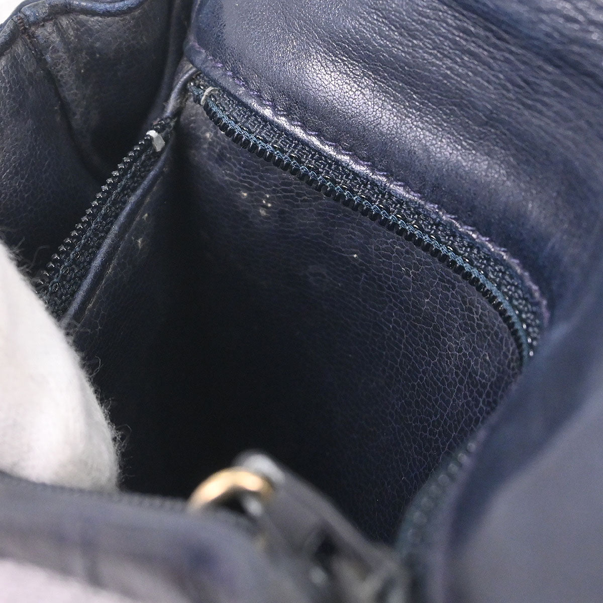 Chanel Navy Lambskin Bicolore Bum Belt Waist Bag #85/34