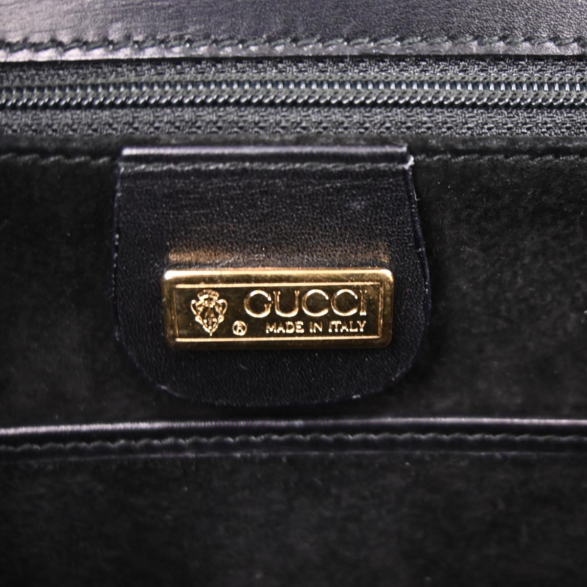 Gucci Black Acrylic Handle 2way Shoulder Handbag