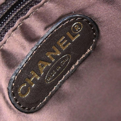 Chanel 1997-1999 Brown Caviar Skin Tote Handbag