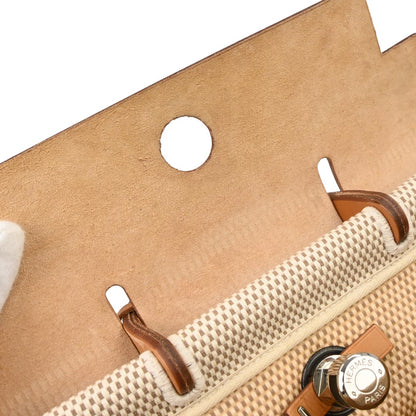 Hermes Beige Toile GM Herbag a Dos Backpack