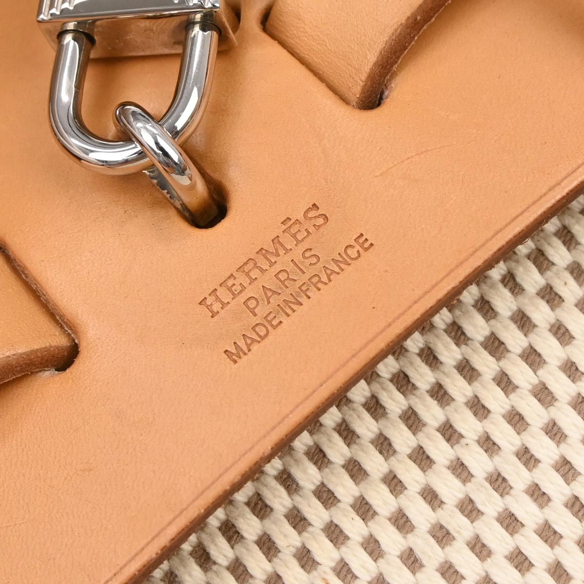 Hermes Beige Toile GM Herbag a Dos Backpack