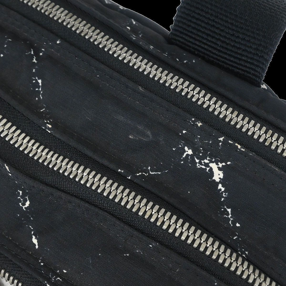 Chanel Black Jacquard Nylon Travel Line Handbag