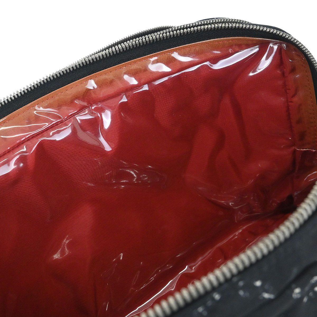 Chanel Black Jacquard Nylon Travel Line Handbag