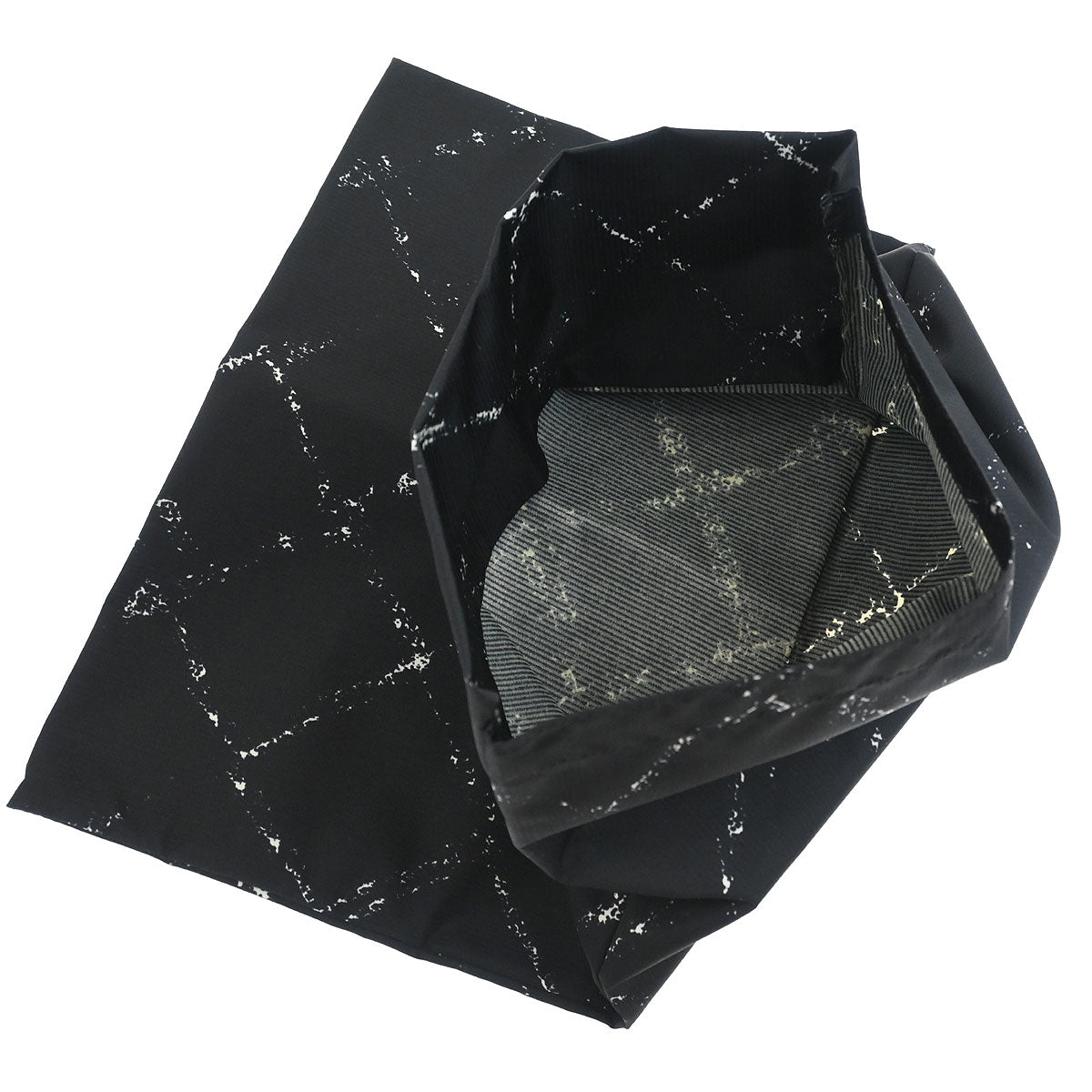 Chanel Black Jacquard Nylon Travel Line Handbag