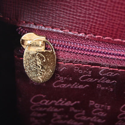 Cartier Bordeaux Leather Backpack