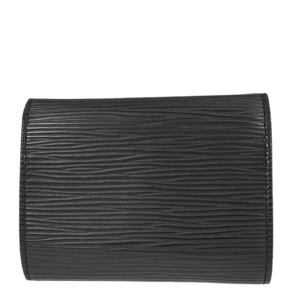 Louis Vuitton Black Epi Porte Mannaie Simple Coin Wallet M63412