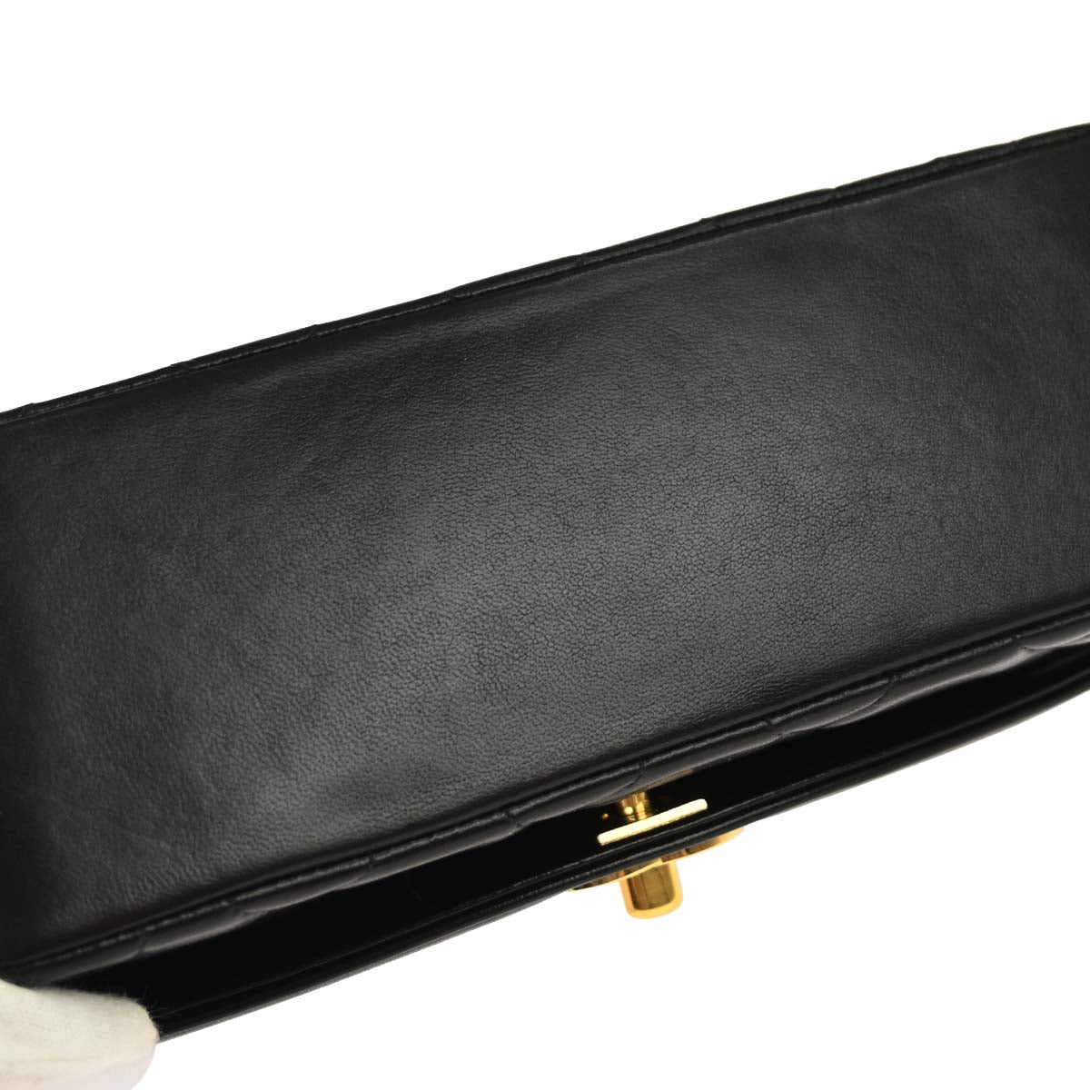 Chanel Black Lambskin Small Diana Shoulder Bag