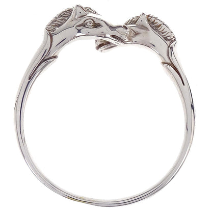 Hermes Cheval Horse Bracelet Bangle Silver