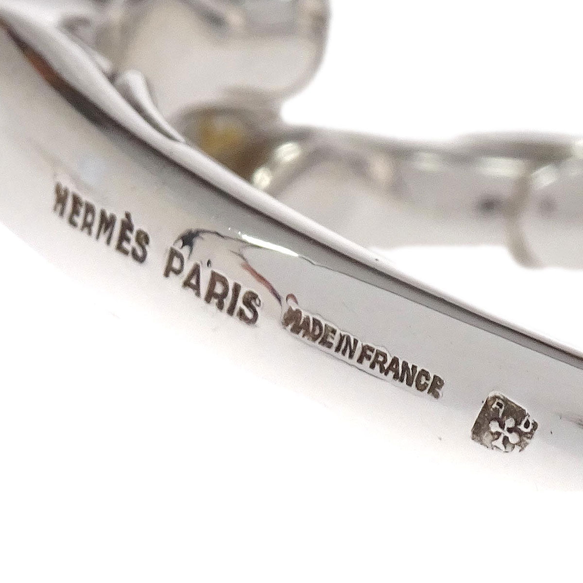 Hermes Cheval Horse Bracelet Bangle Silver