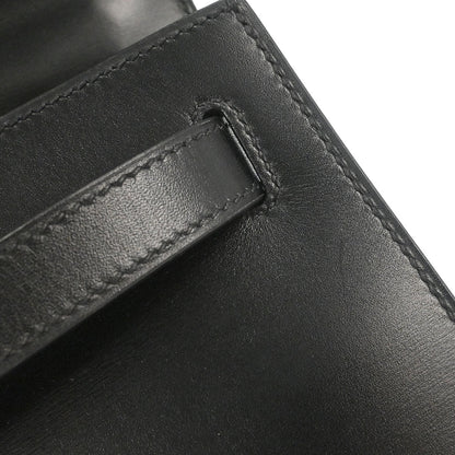 Hermes Black Box Calf Kelly 28 Sellier 2way Shoulder Handbag
