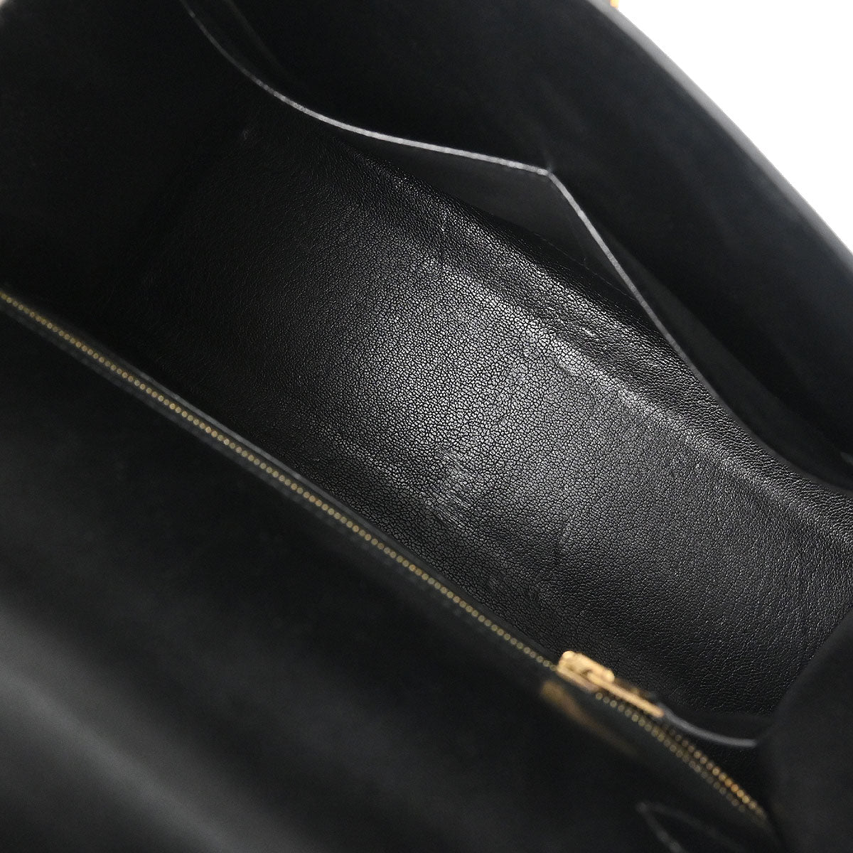 Hermes Black Box Calf Kelly 28 Sellier 2way Shoulder Handbag