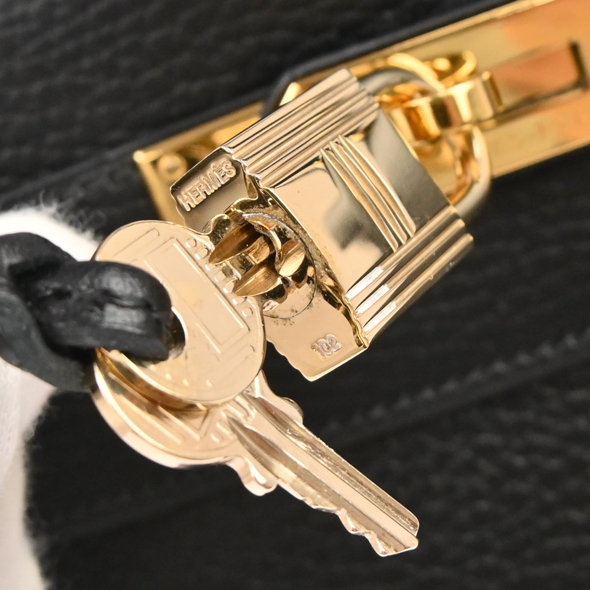 Hermes Black Ardennes Kelly 32 Retourne 2way Shoulder Handbag