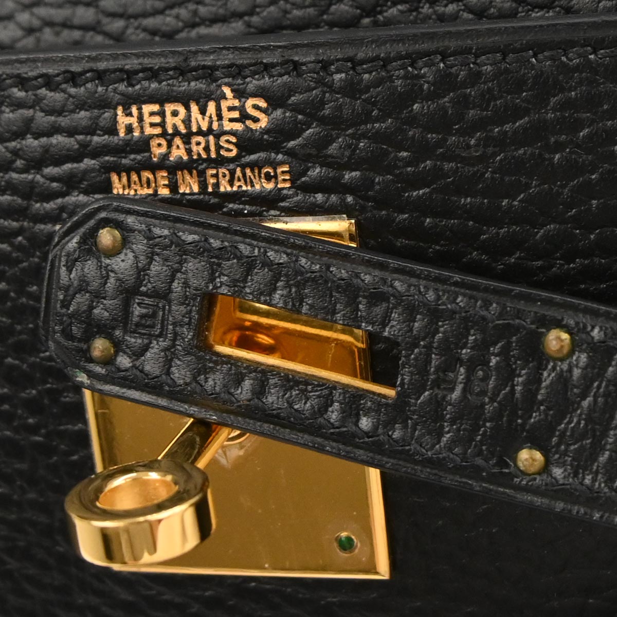 Hermes Black Ardennes Kelly 32 Retourne 2way Shoulder Handbag