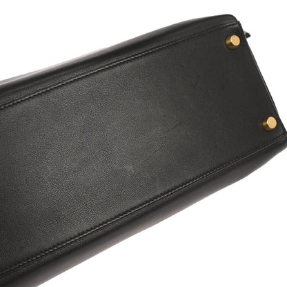 Hermes Black Gulliver Kelly 32 Retourne 2way Shoulder Handbag