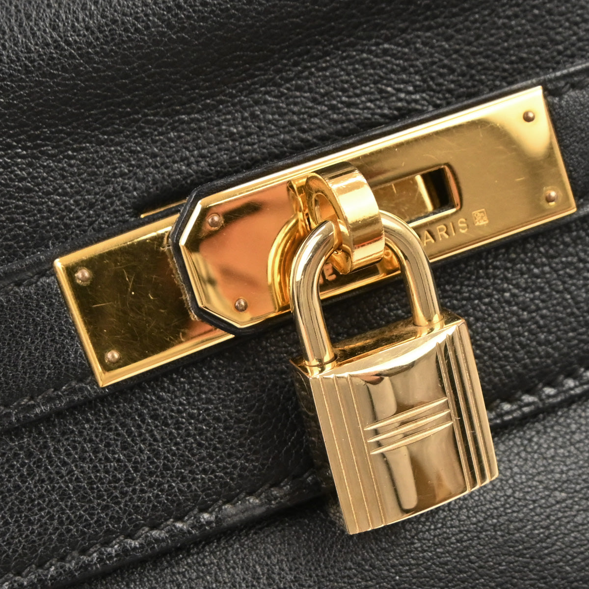 Hermes Black Gulliver Kelly 32 Retourne 2way Shoulder Handbag