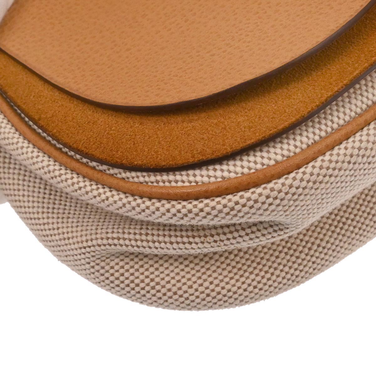 Hermes Natural Toile H Vache Liegee Sac Colorado MM Shoulder Bag