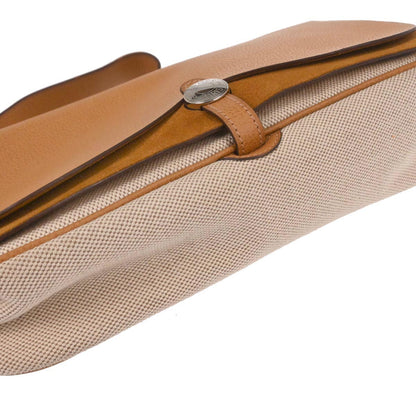 Hermes Natural Toile H Vache Liegee Sac Colorado MM Shoulder Bag