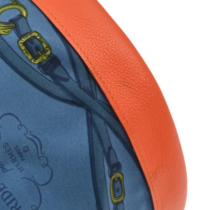 Hermes Blue Orange Evercolor Silk Sac Soie Cool 22 Shoulder Bag