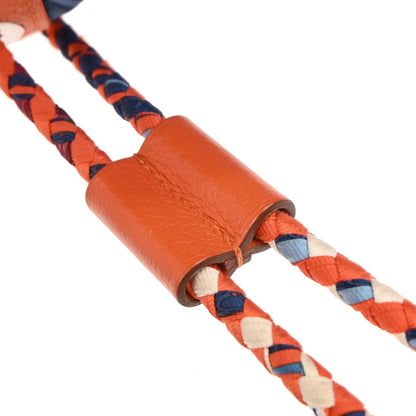 Hermes Blue Orange Evercolor Silk Sac Soie Cool 22 Shoulder Bag