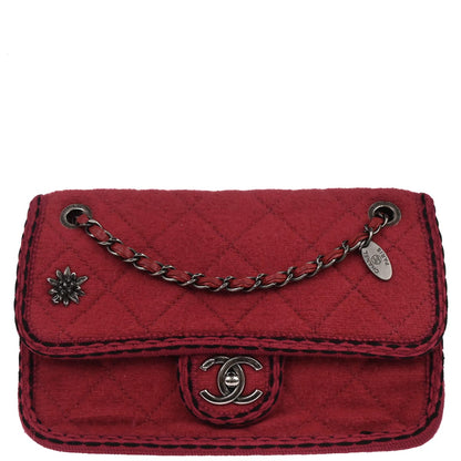 Chanel Red Wool Paris-Salzburg Shoulder Bag