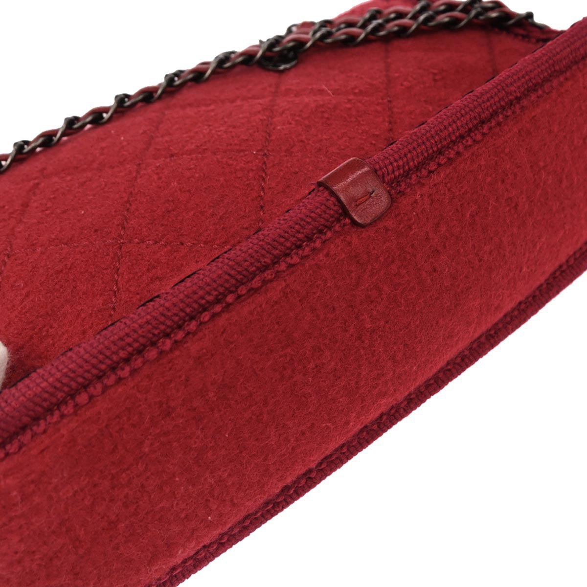 Chanel Red Wool Paris-Salzburg Shoulder Bag