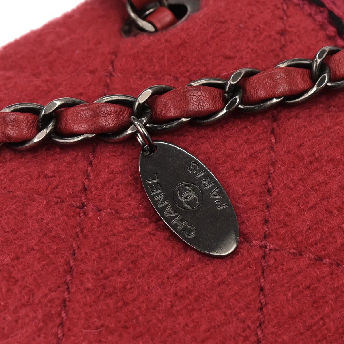 Chanel Red Wool Paris-Salzburg Shoulder Bag